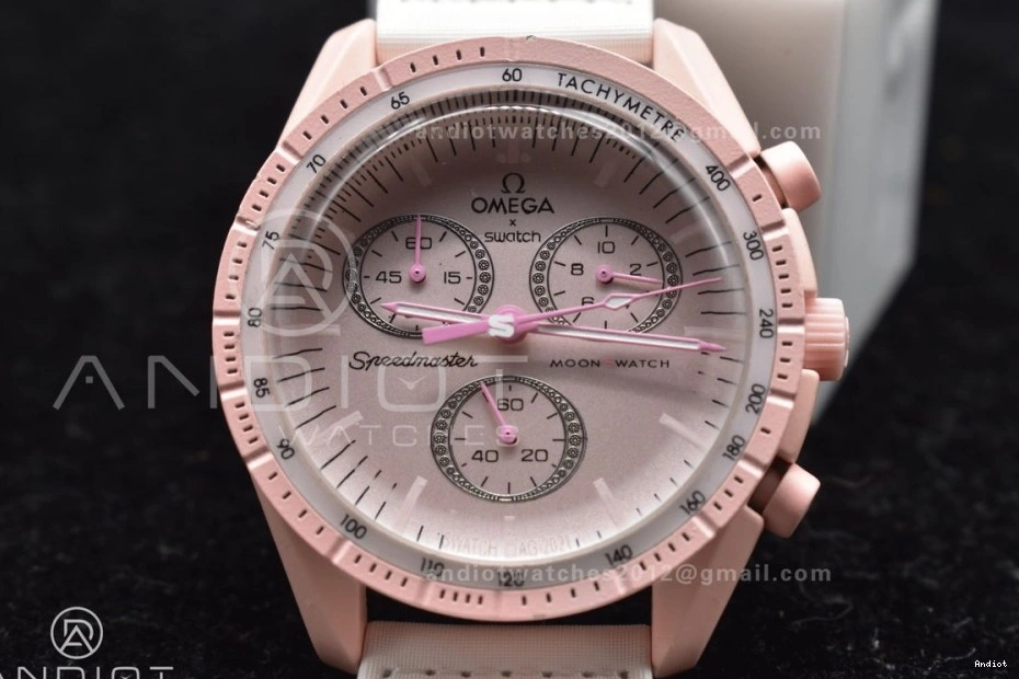 Mission on Venus Moonwatch x Omega Quartz Nylon Swatch to Bioceramic Strap 1204